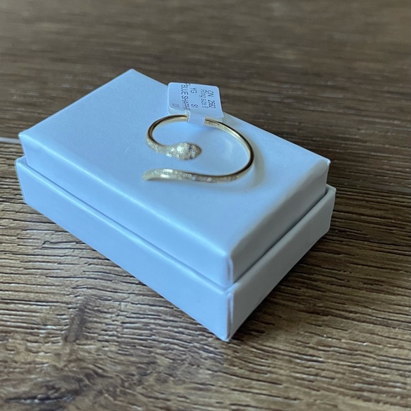 ADORNIA-NWT 14K Gold, Diamond, Sapphire Snake RING - Picture 5 of 14